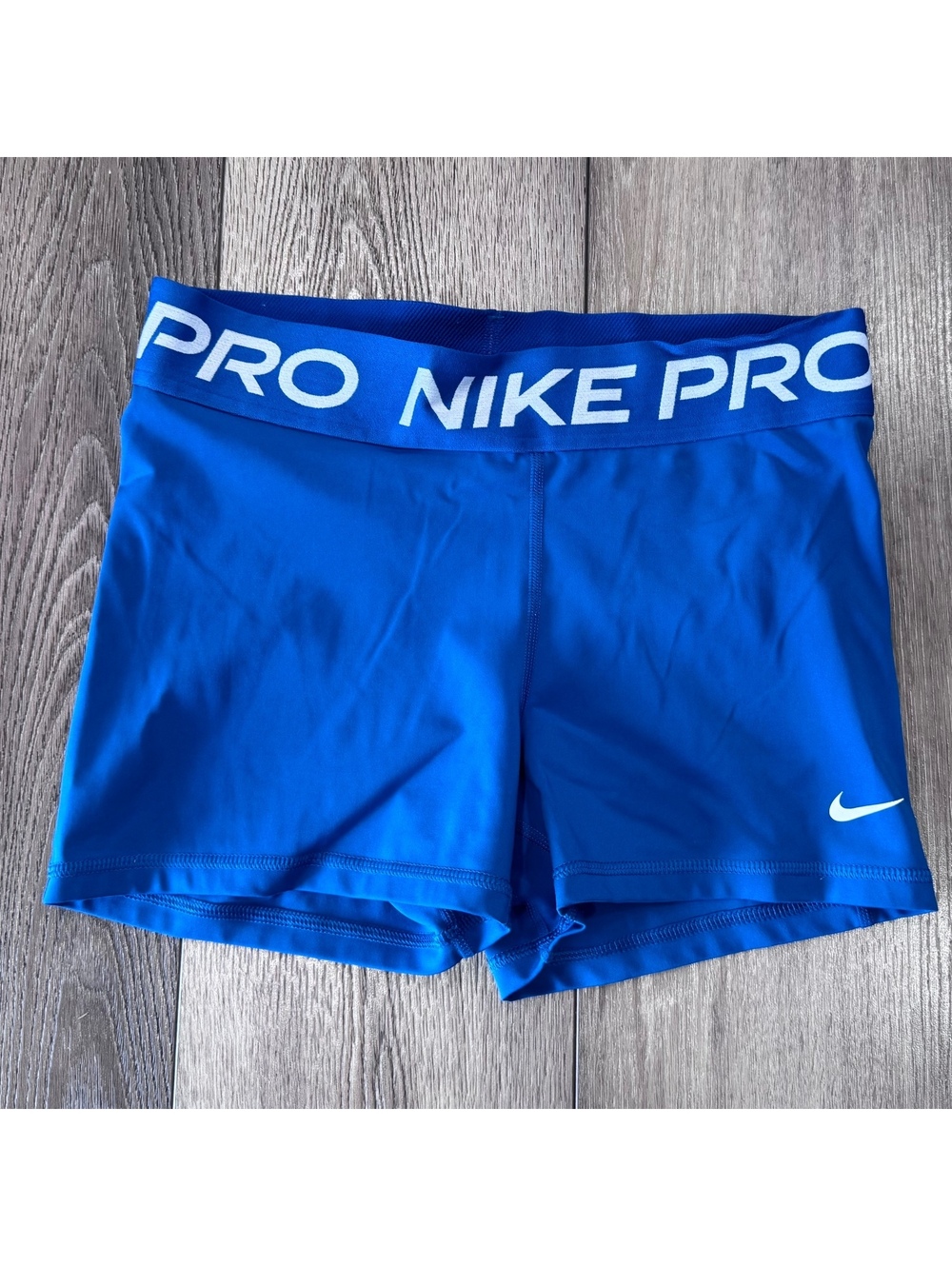 Nike Pro Blue Dri-FIT Athletic Shorts Medium